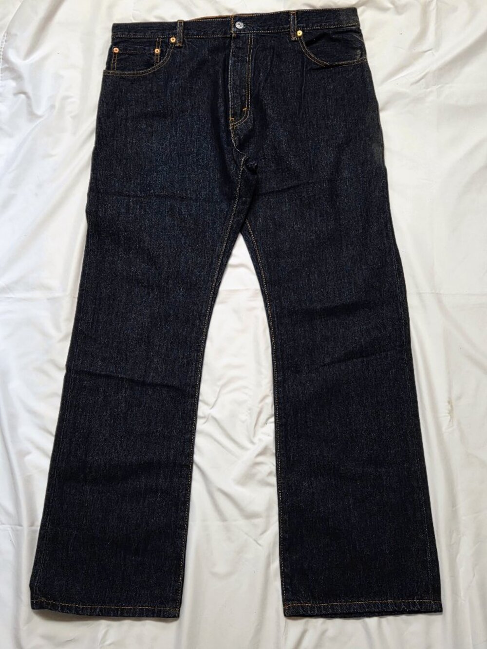 Levi's 517 Dark Blue Denim Jeans 38" x 32" Regular Fit Boot Cut